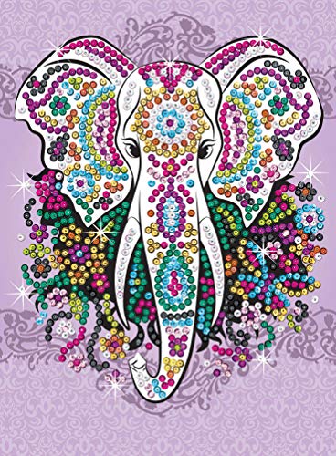 Sequin Art Elephant Picture Board Craft Kit - Image 2