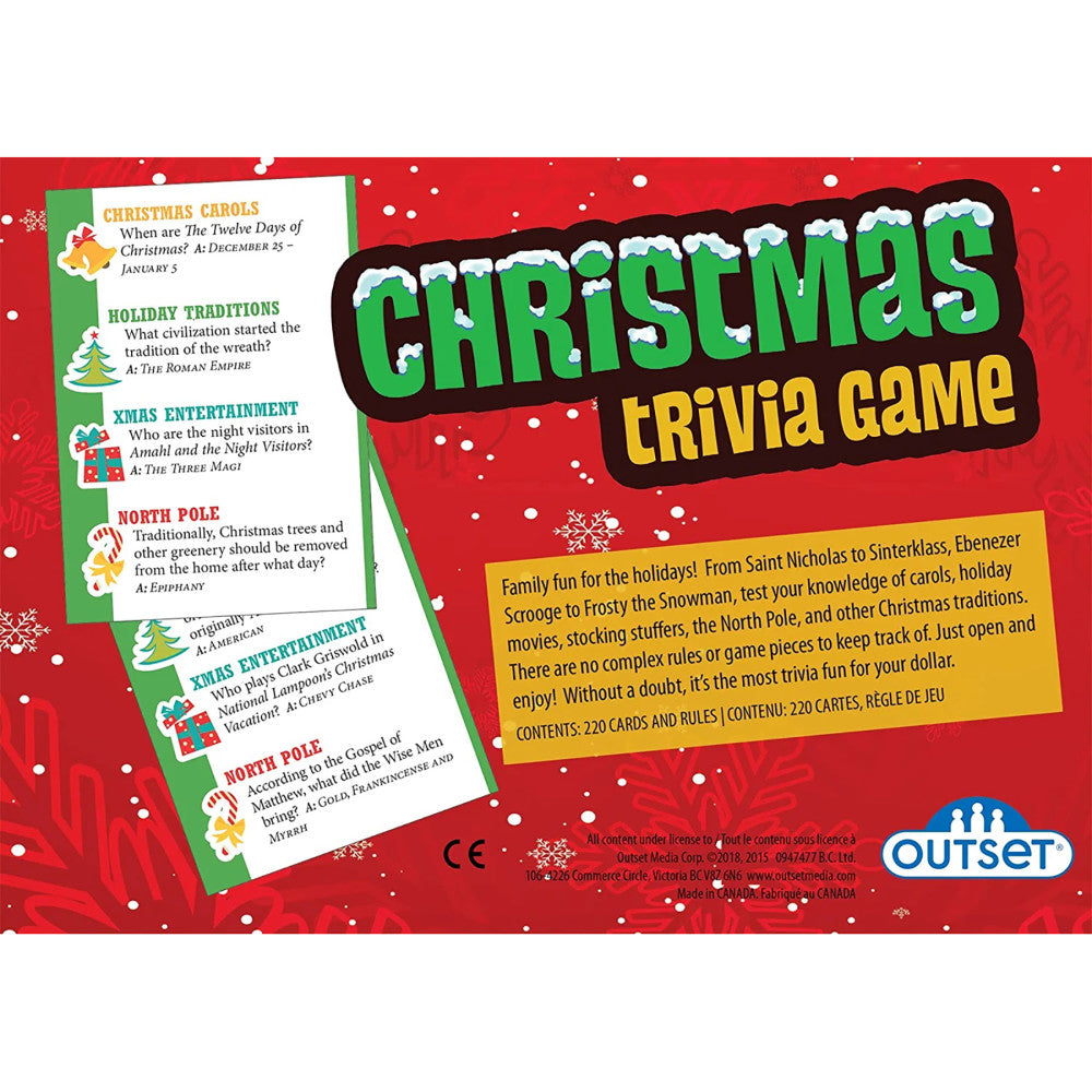 Outset Media Christmas Trivia Family Board Game - Image 3