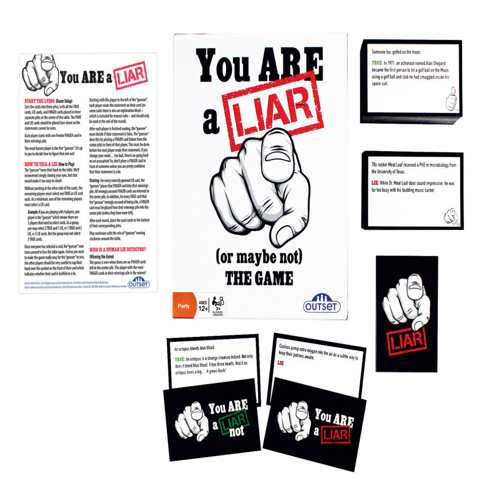Alternative view of You Are A Liar (Or Maybe Not) Strategy Board Game