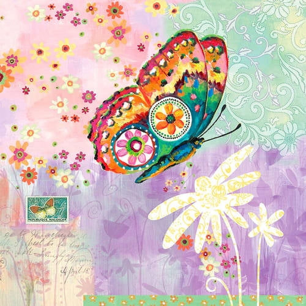 Oopsy Daisy's Fanciful Flight - Butterfly Canvas Art by Lori Siebert