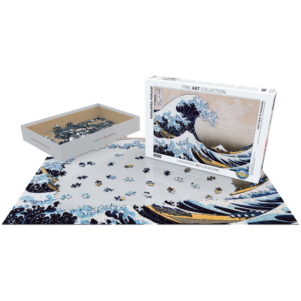 Eurographics The Great Wave Off Kanagawa by Hokusai - 1000 pc Puzzle - Image 3