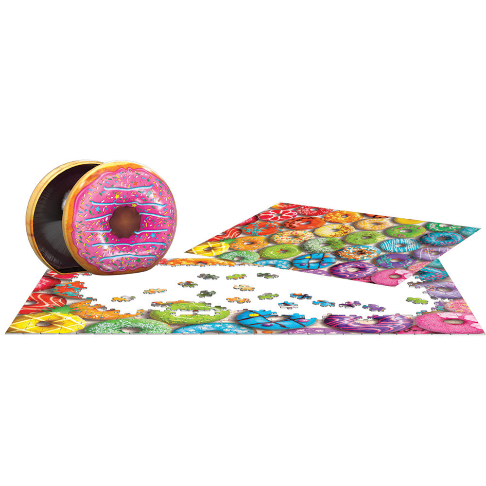 Alternative view of Eurographics Donut Rainbow Tin Jigsaw Puzzle - 550 Pieces