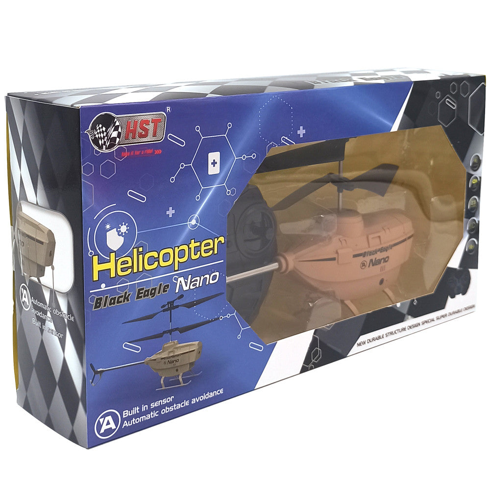 HST Black Eagle Nano R/C Helicopter - Surprise Color: Tan OR Gray - Image 5