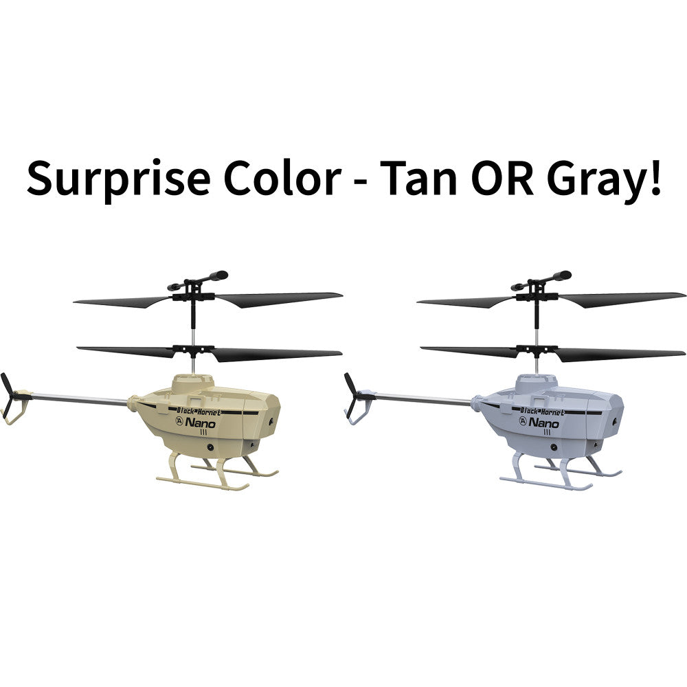 HST Black Eagle Nano R/C Helicopter - Surprise Color: Tan OR Gray - Image 8