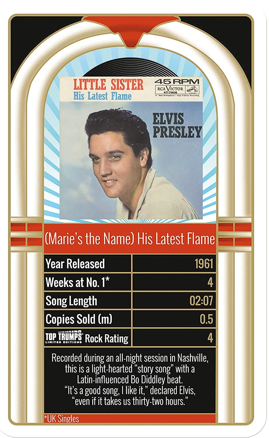 Alternative view of Top Trumps Elvis Top 30 Singles Strategy Card Game
