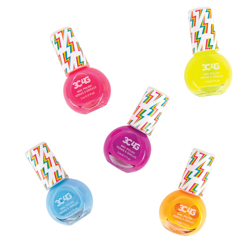 Alternative view of 3C4G Vibrant Neon Nail Polish Set - Kids' Manicure Kit