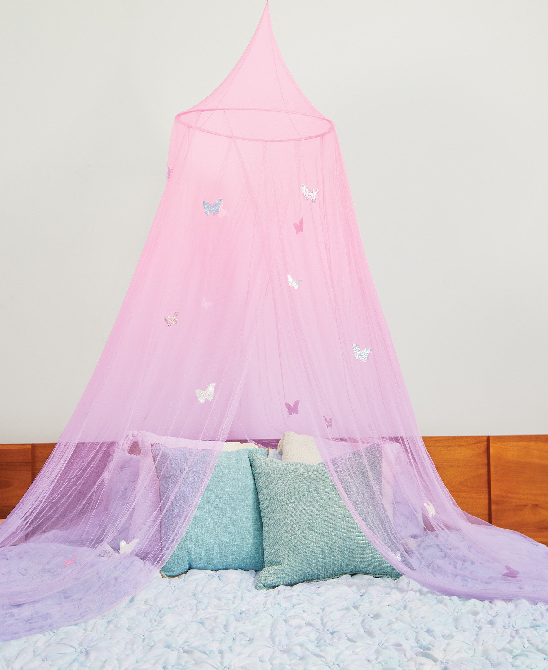 Alternative view of Three Cheers For Girls Butterfly Ombre Bed Canopy - Pink/Purple