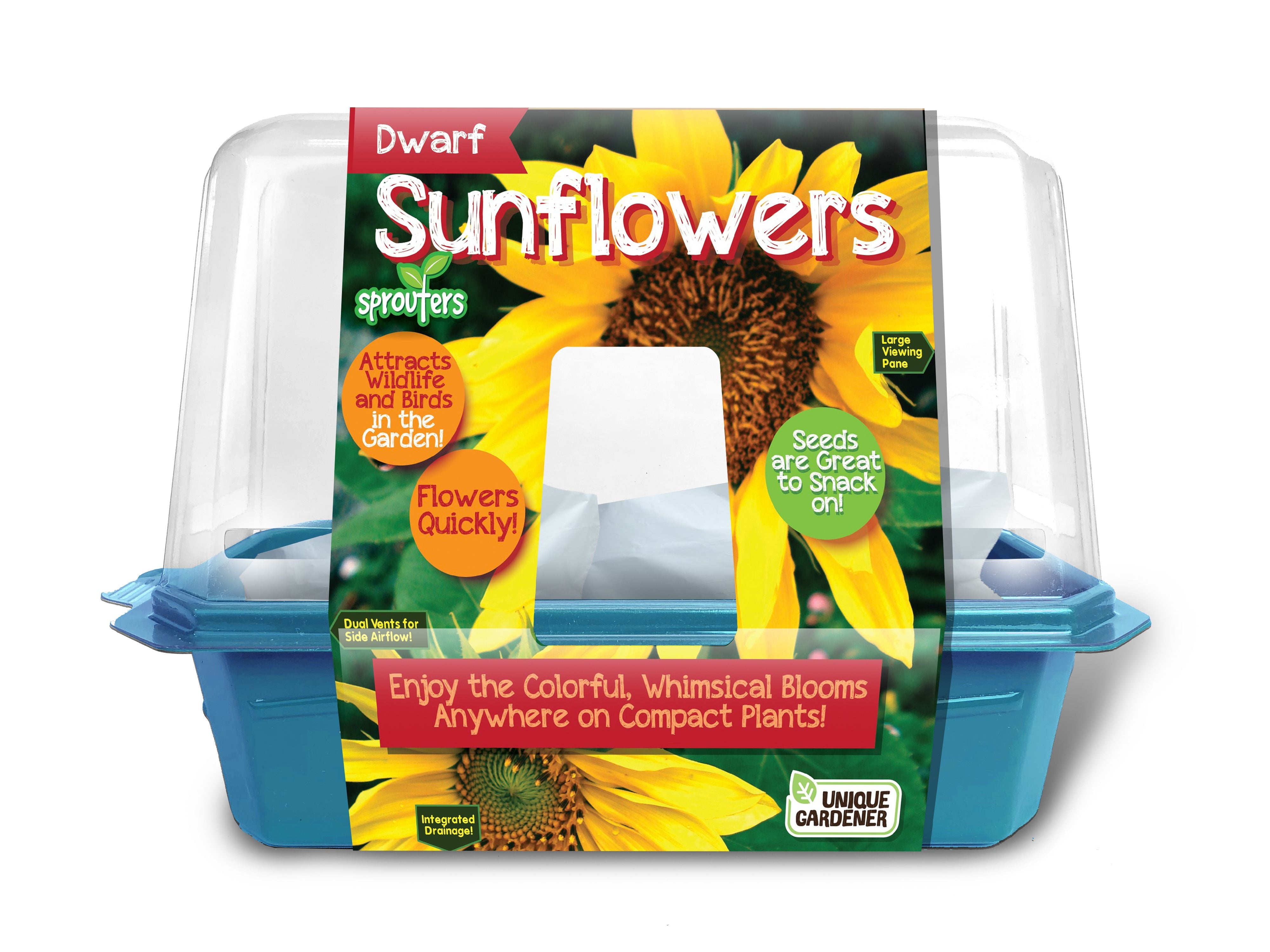 Unique Gardener Dwarf Sunflower Sprouters Kit