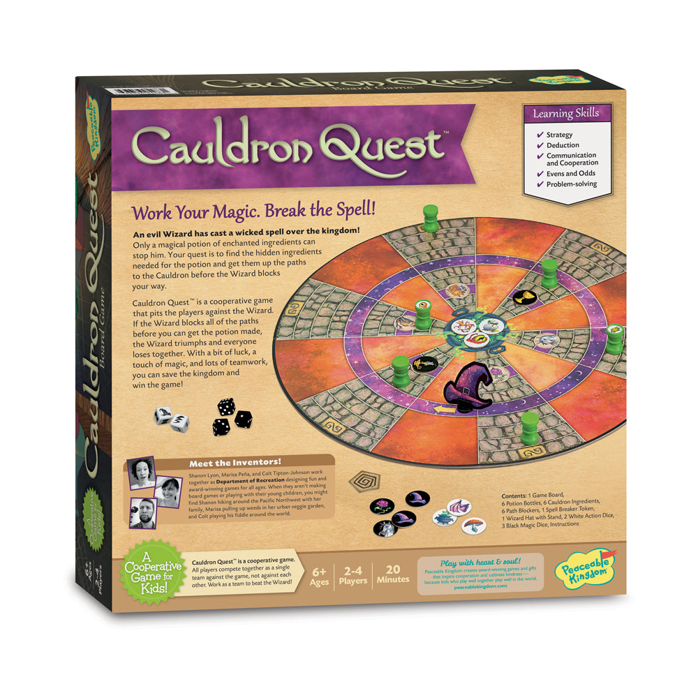 Alternative view of Cauldron Quest Cooperative Strategy Board Game by Peaceable Kingdom