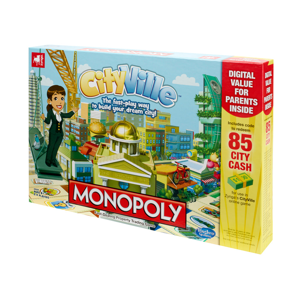 Alternative view of CityVille Monopoly Urban Development Board Game by Hasbro