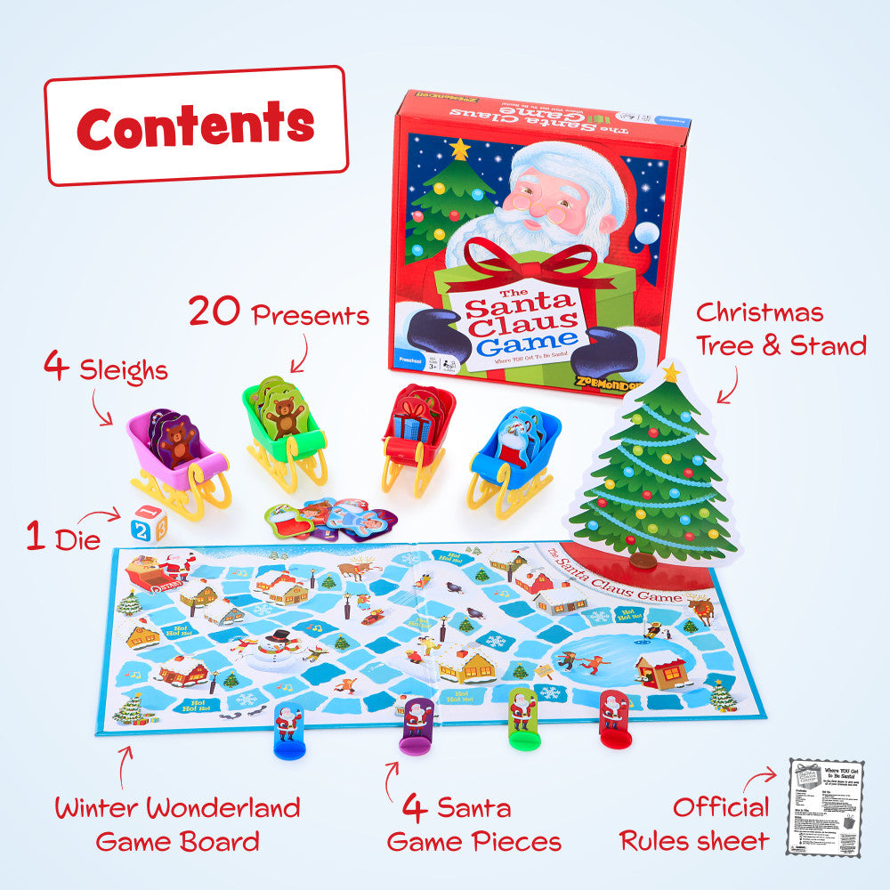 Alternative view of The Santa Claus Game by Zobmondo!! Family Board Game