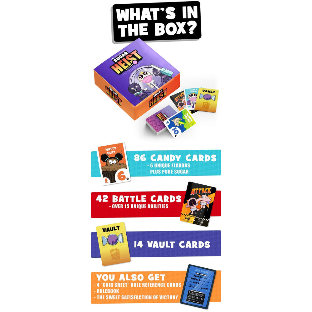 Sugar Heist: Comedic Confectionery Card Game, Ages 12+ - Image 3