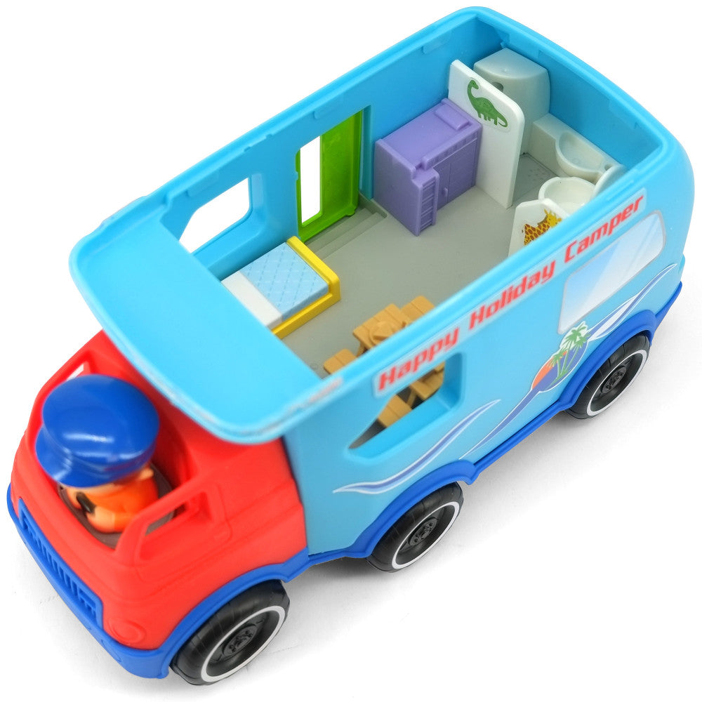 Alternative view of Kiddieland Light & Sound Motorized Happy Camper Toy Vehicle