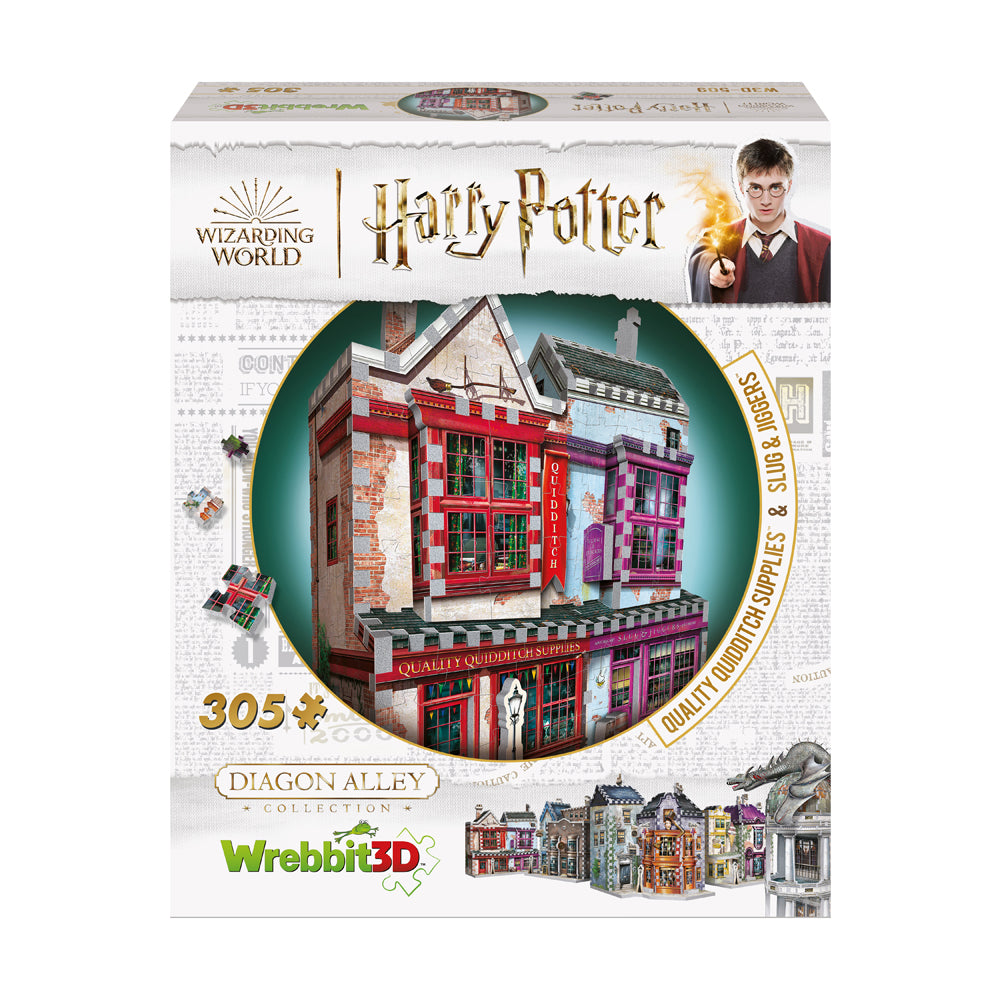 Alternative view of Wrebbit Harry Potter Diagon Alley Collection - Quality Quidditch Supplies & Slug & Jiggers 3D Puzzle, 305 Pieces