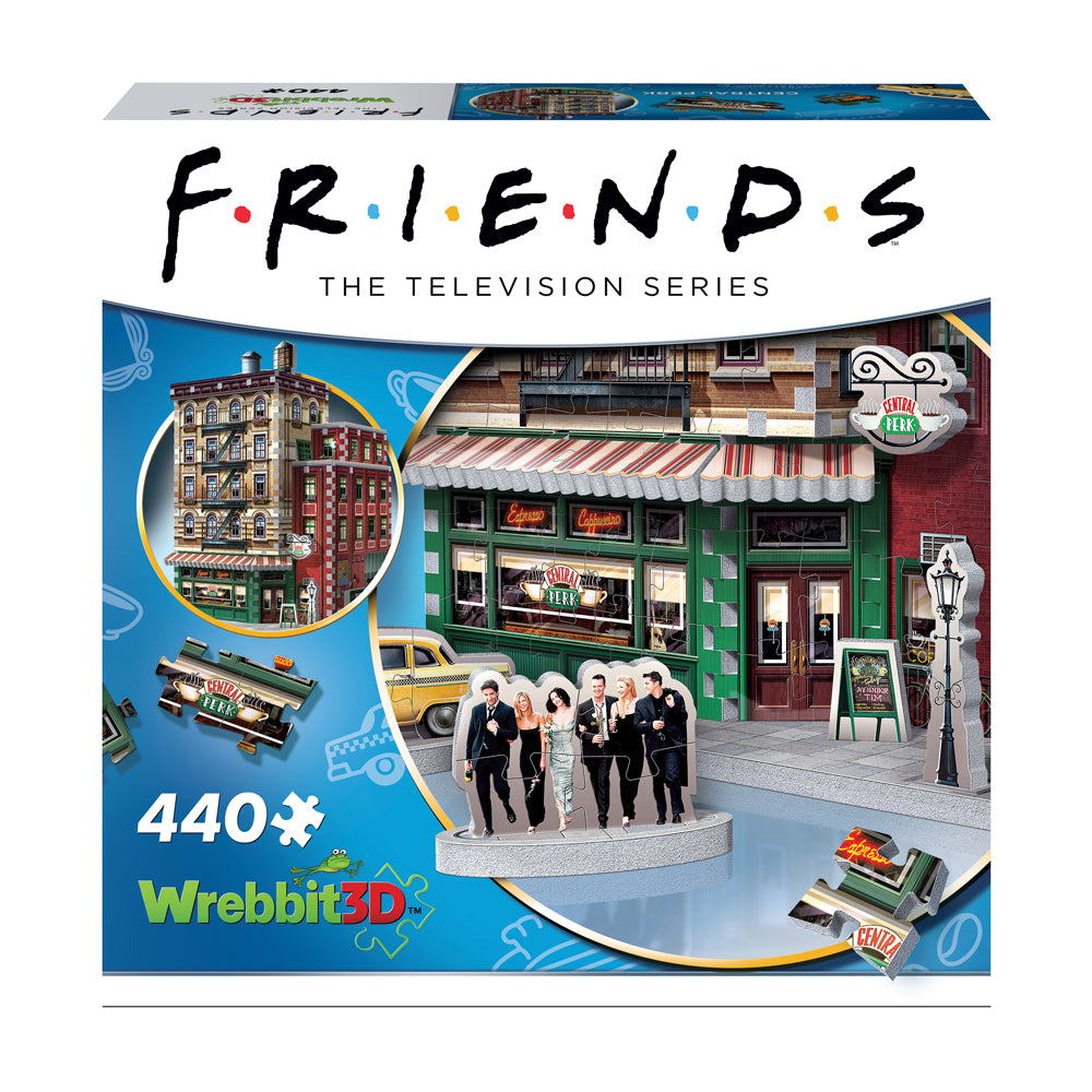 Alternative view of Wrebbit Friends Central Perk 3D Jigsaw Puzzle - 440 pc