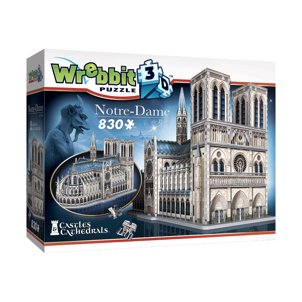 Wrebbit 3D Notre-Dame de Paris Cathedral Puzzle - 830 pc
