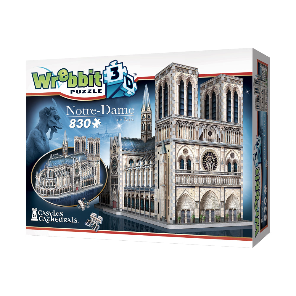 Alternative view of Wrebbit 3D Notre-Dame de Paris Cathedral Puzzle - 830 pc