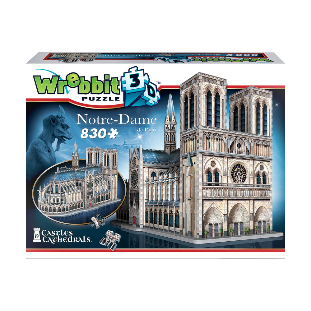 Wrebbit 3D Notre-Dame de Paris Cathedral Puzzle - 830 pc - Image 3