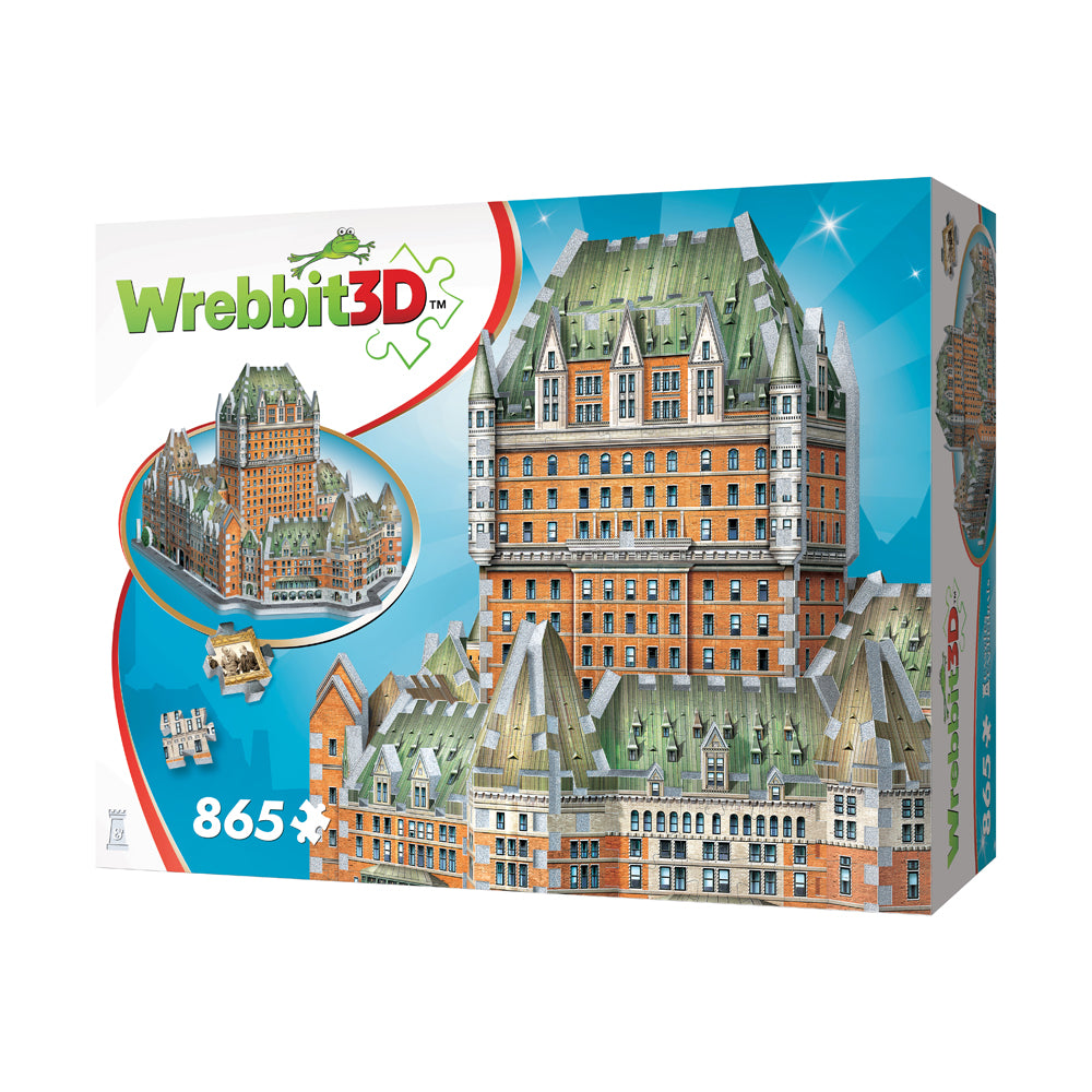 Alternative view of Wrebbit Castles & Cathedrals Le Chateau Frontenac 3D Puzzle - 865 pc