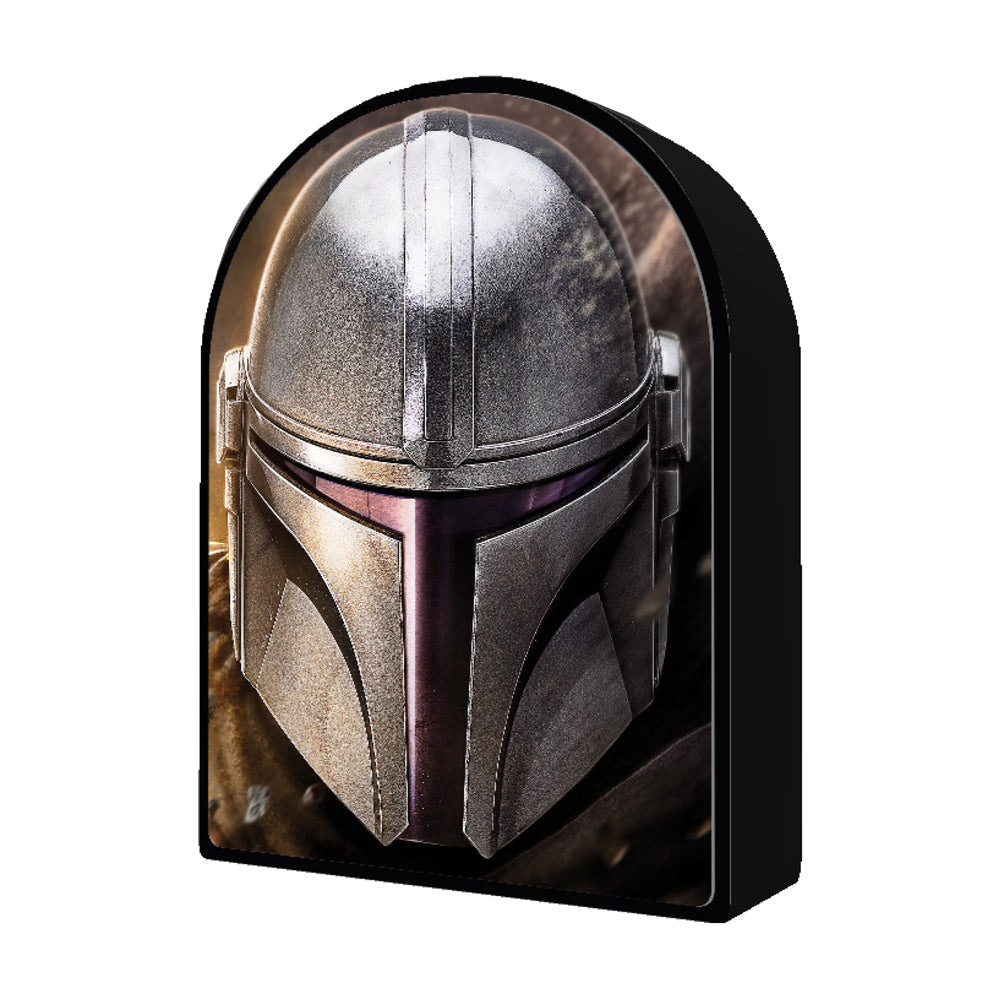 Alternative view of Prime 3D Star Wars: The Mandalorian Helmet Shaped 300-Piece 3D Lenticular Jigsaw Puzzle