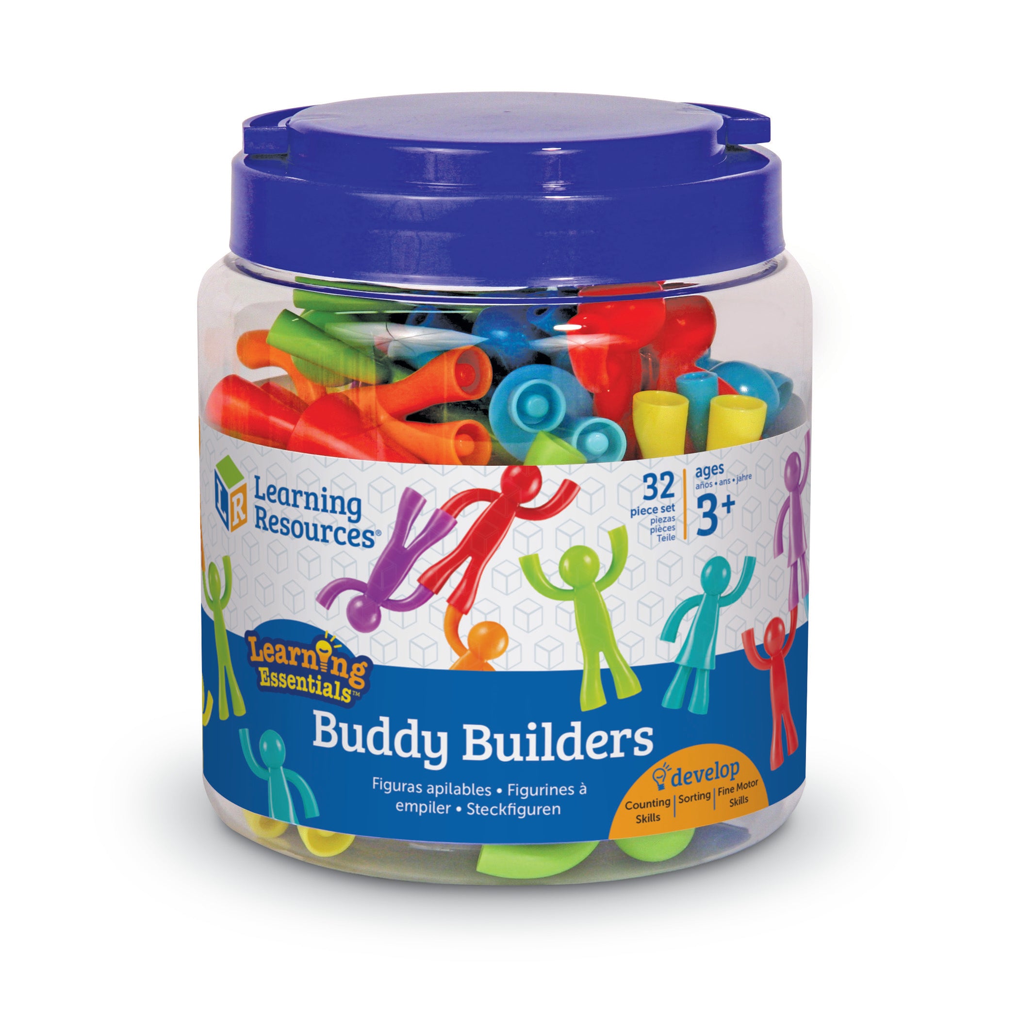 Alternative view of Learning Resources All About Me Buddy Builders - Colorful Stacking Figures - Set of 32
