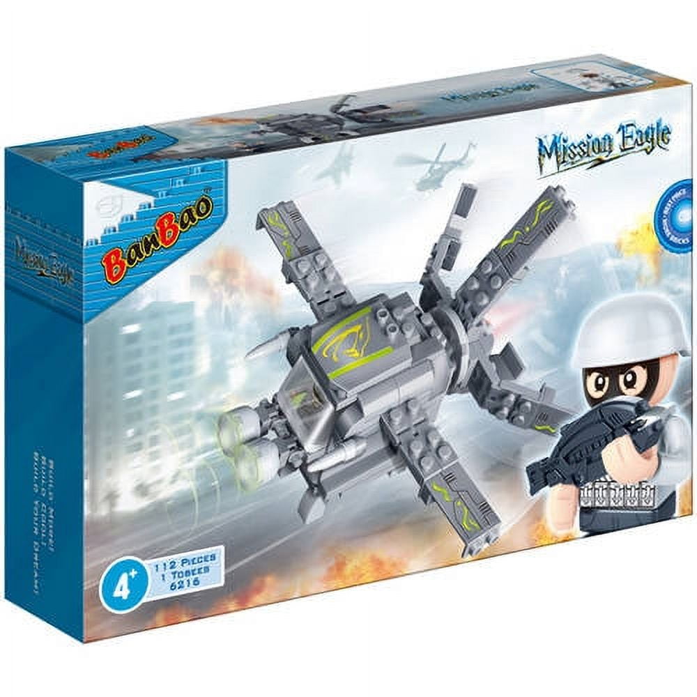 Alternative view of BanBao Mission Eagle D Drone and ToBee Minifigure Set - 112 Pieces