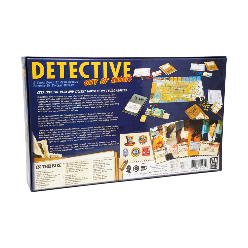 Alternative view of Van Ryder Games Detective: City of Angels Board Game