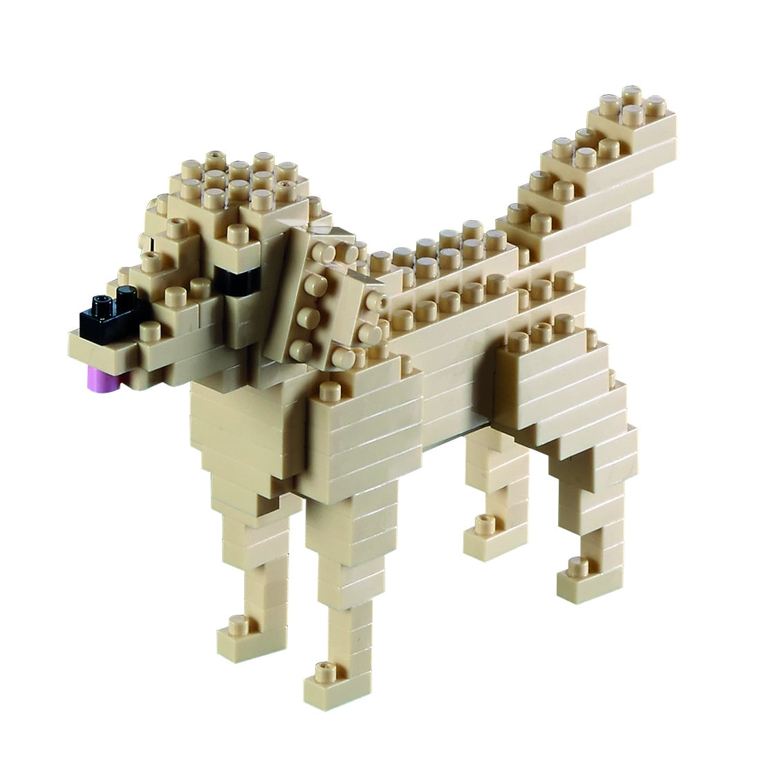 Brixies 126-Piece Golden Retriever Building Set - Difficulty Level 2