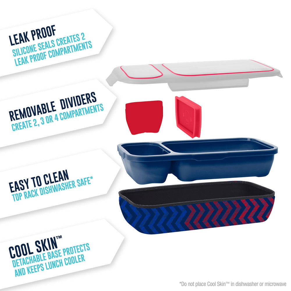 Smash Bento Switch-Up Lunch Box with Gradient Bottle - Leakproof, Adjustable Compartments - Image 2