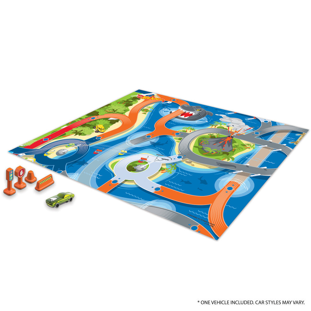 Alternative view of Hot Wheels Imaginmat: Deluxe Interactive Playmat & Toy Car