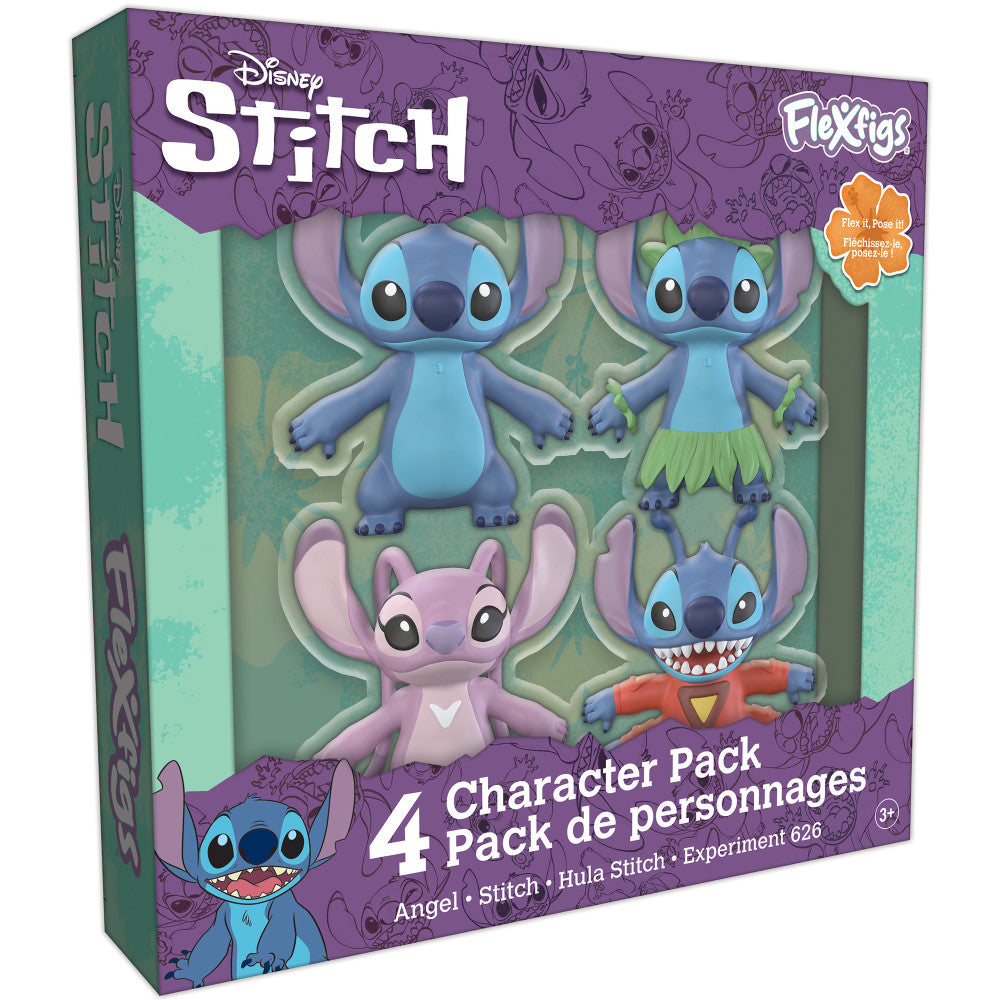 FleXfigs Lilo & Stitch 4-Pack Articulated Disney Figures - Image 3