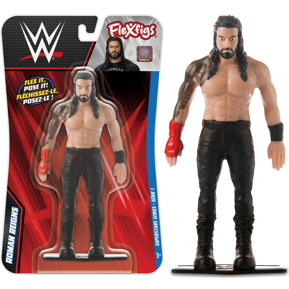 FleXfigs WWE Superstars Seth Rollins & Roman Reigns - Dynamic Duo Action Figure Set