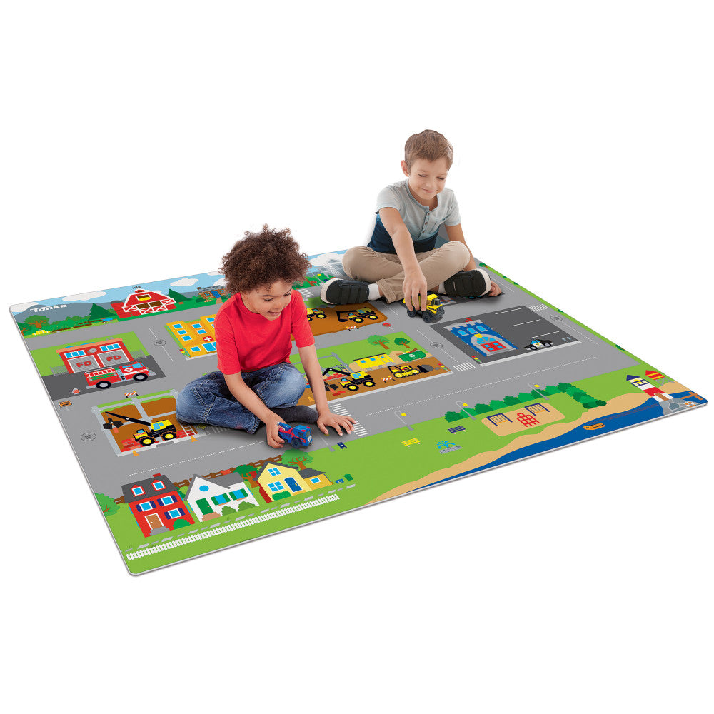 Imaginmat Jumbo Tonka Interactive Floor Playmat & Toy Cars Set