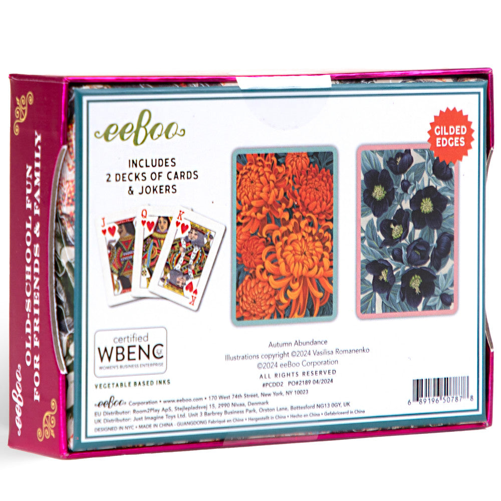 Alternative view of eeBoo Piece & Love: Autumn Abundance - Elegant Adult Playing Cards