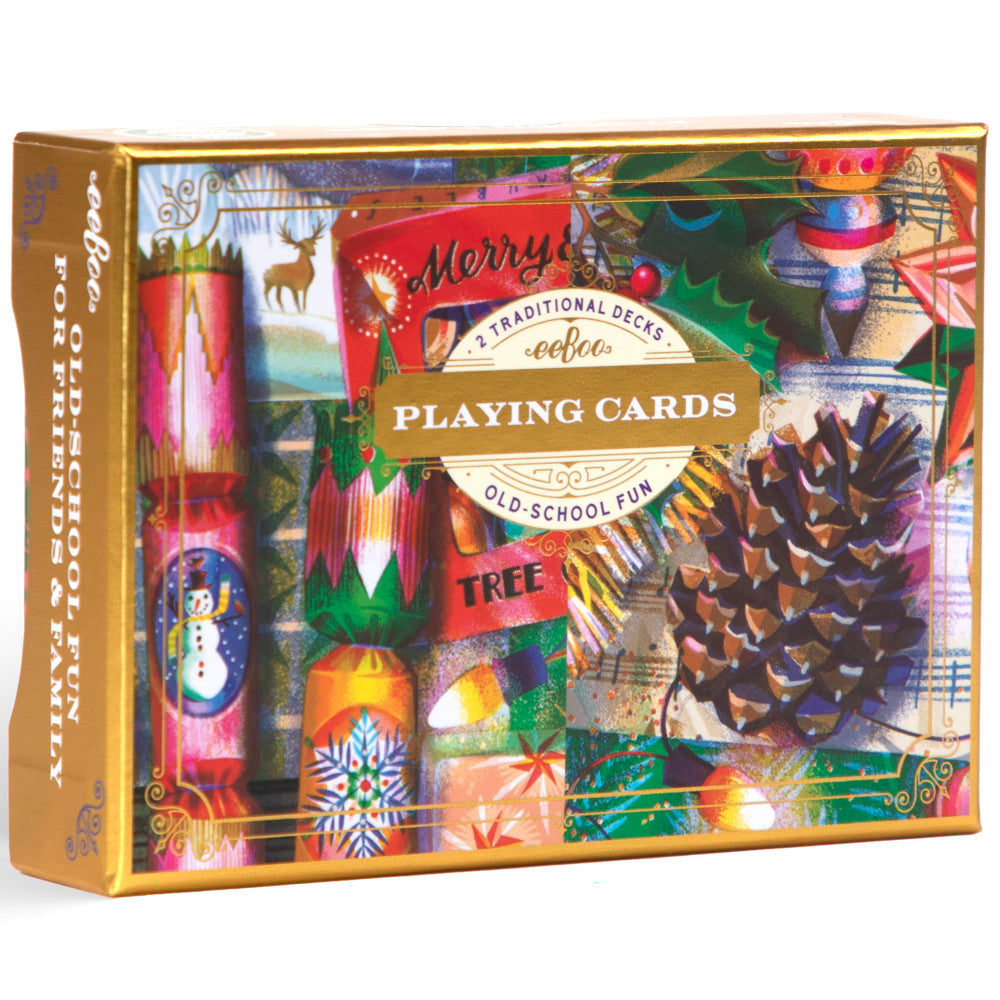 eeBoo Piece & Love Christmas Decorations Deluxe Playing Cards