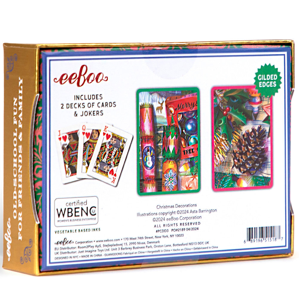 Alternative view of eeBoo Piece & Love Christmas Decorations Deluxe Playing Cards