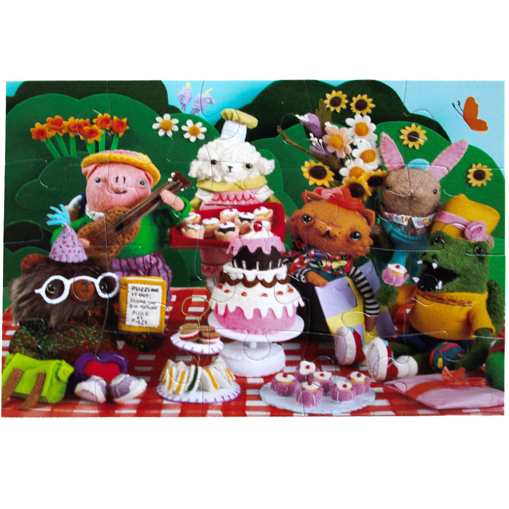 eeBoo Cake Party 20 Piece Jigsaw Puzzle for Kids, Age 3+ - Image 3