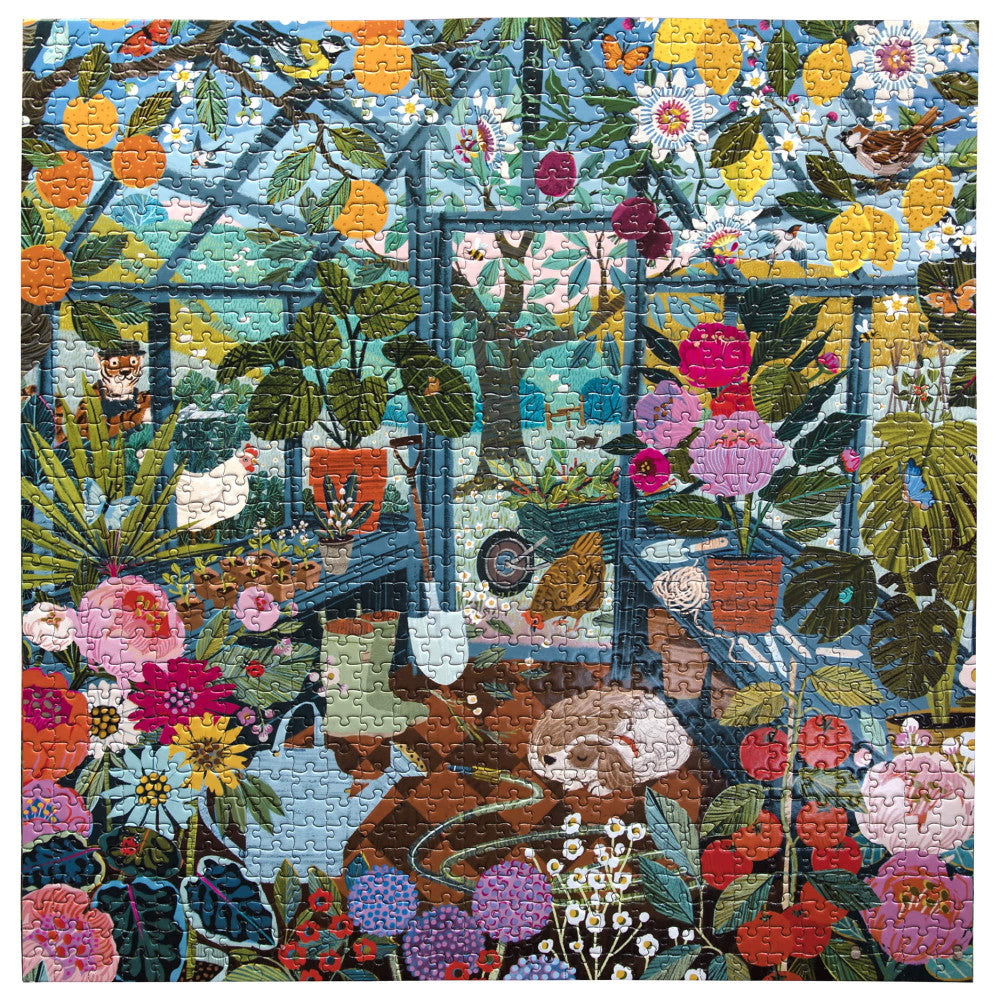 eeBoo Piece & Love English Greenhouse Jigsaw Puzzle - 1000 pc - Image 3