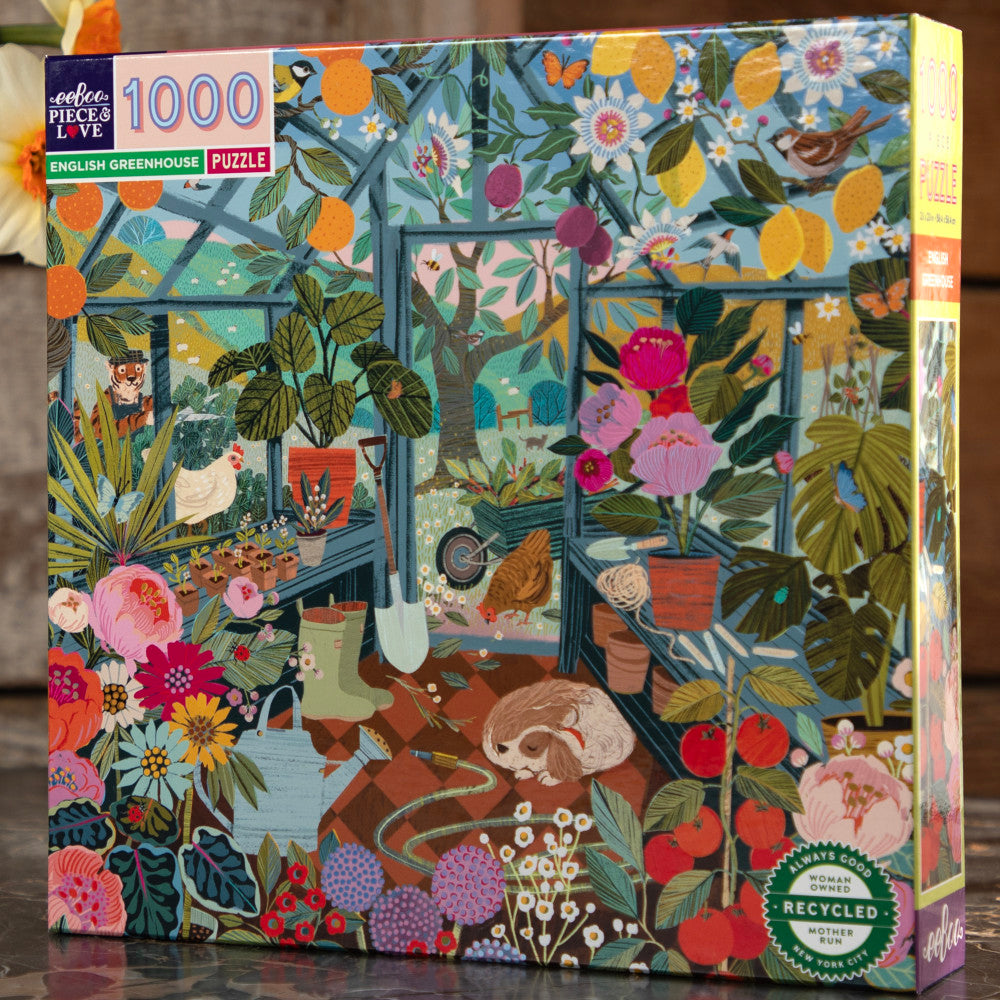 eeBoo Piece & Love English Greenhouse Jigsaw Puzzle - 1000 pc - Image 4