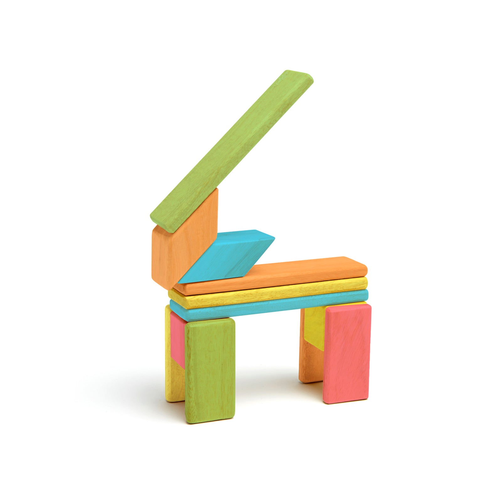 Tegu Magnetic Wooden Blocks, 14-Piece Set, Tints - Image 4
