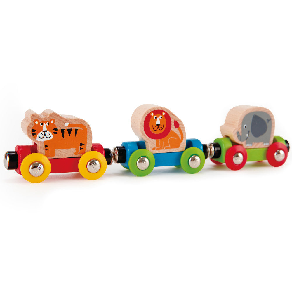 Hape Jungle Journey Train Set - Magnetic Animal Adventure