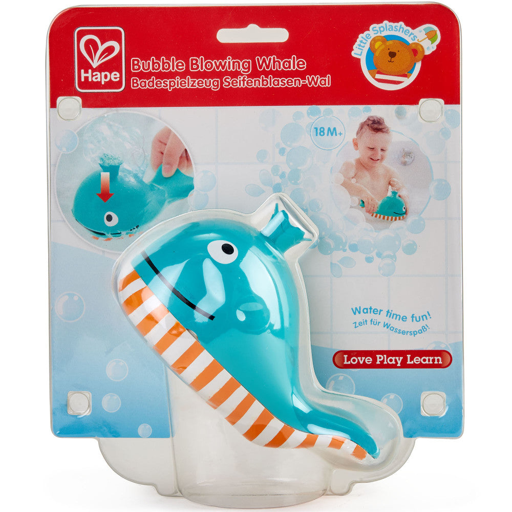 Alternative view of Hape Bubble Blowing Whale - Blue & Yellow Bath Toy