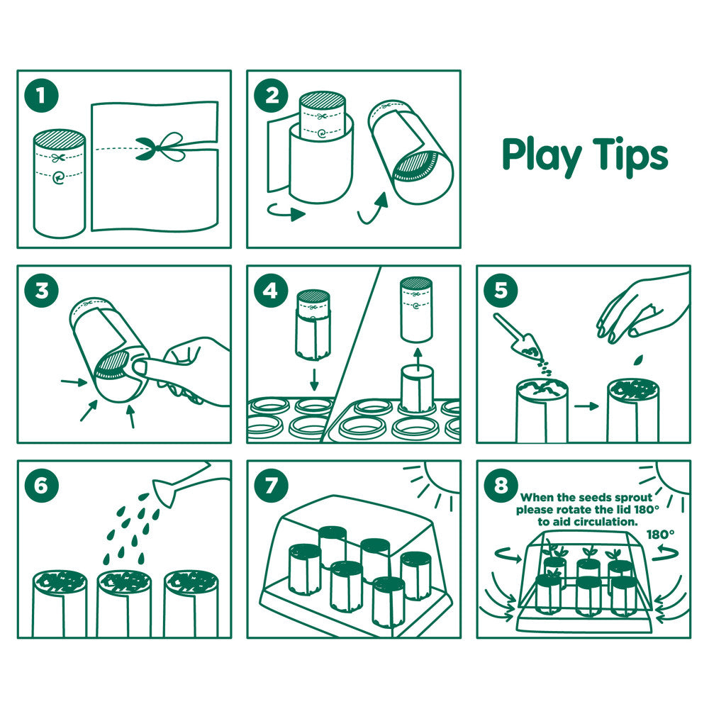 Hape Nature Fun Growing Gardeners Greenhouse Kit, Kids Ages 4+ - Image 3