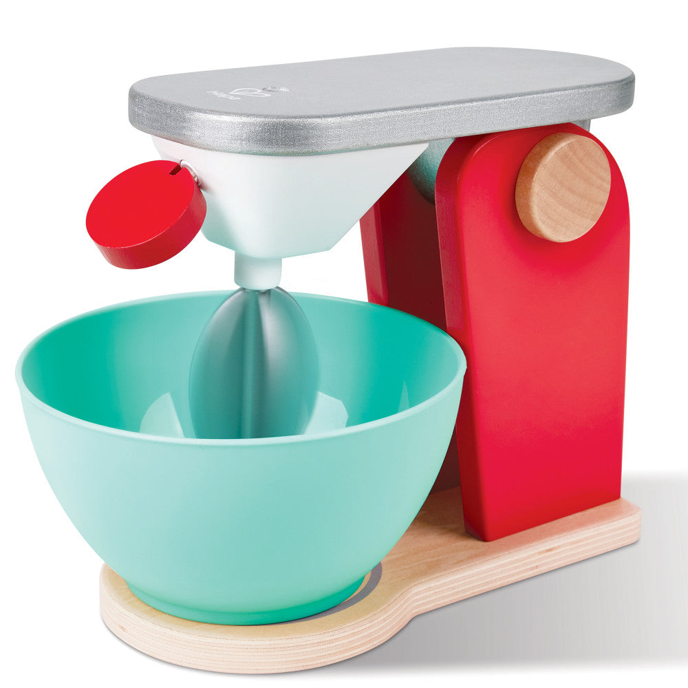 Hape Red Wooden Mix & Bake Set - Whirl & Twirl Blender Toy