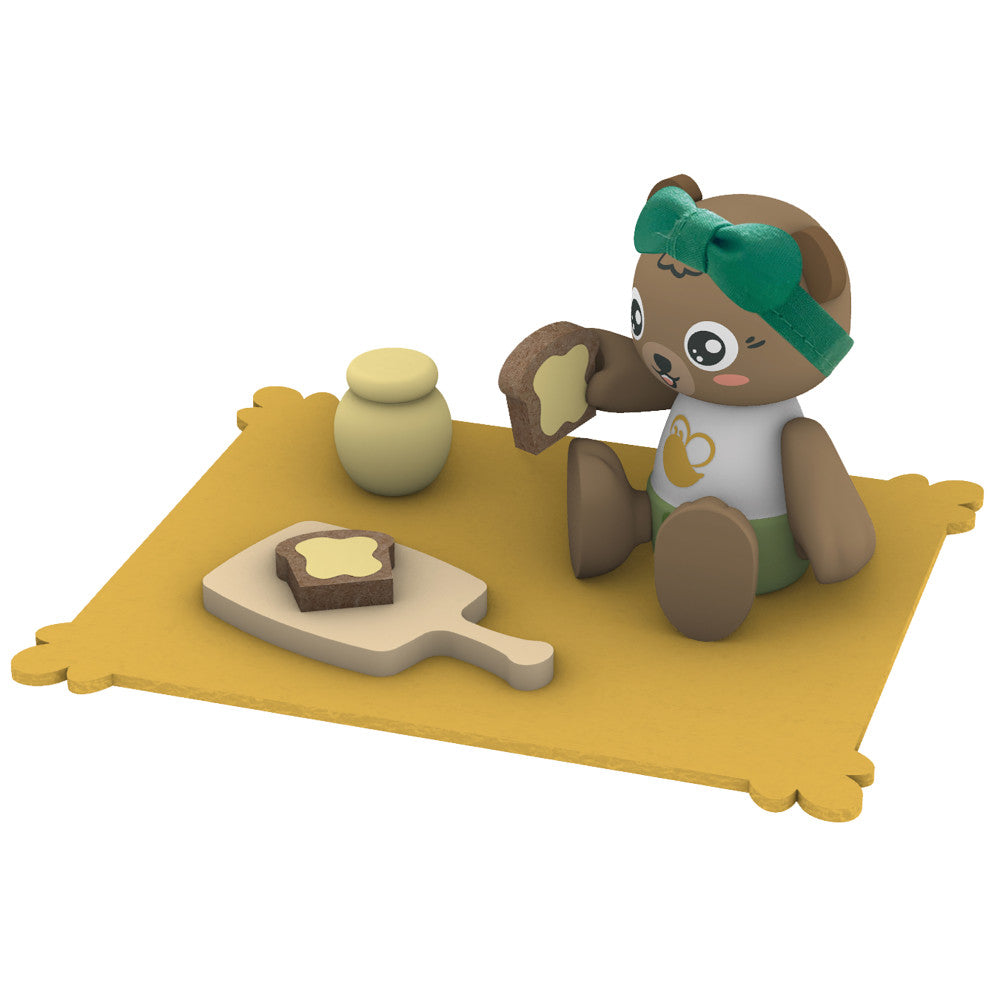 Hape 10pc Honey Bees Picnic Wooden Playset – Nature Exploration - Image 3