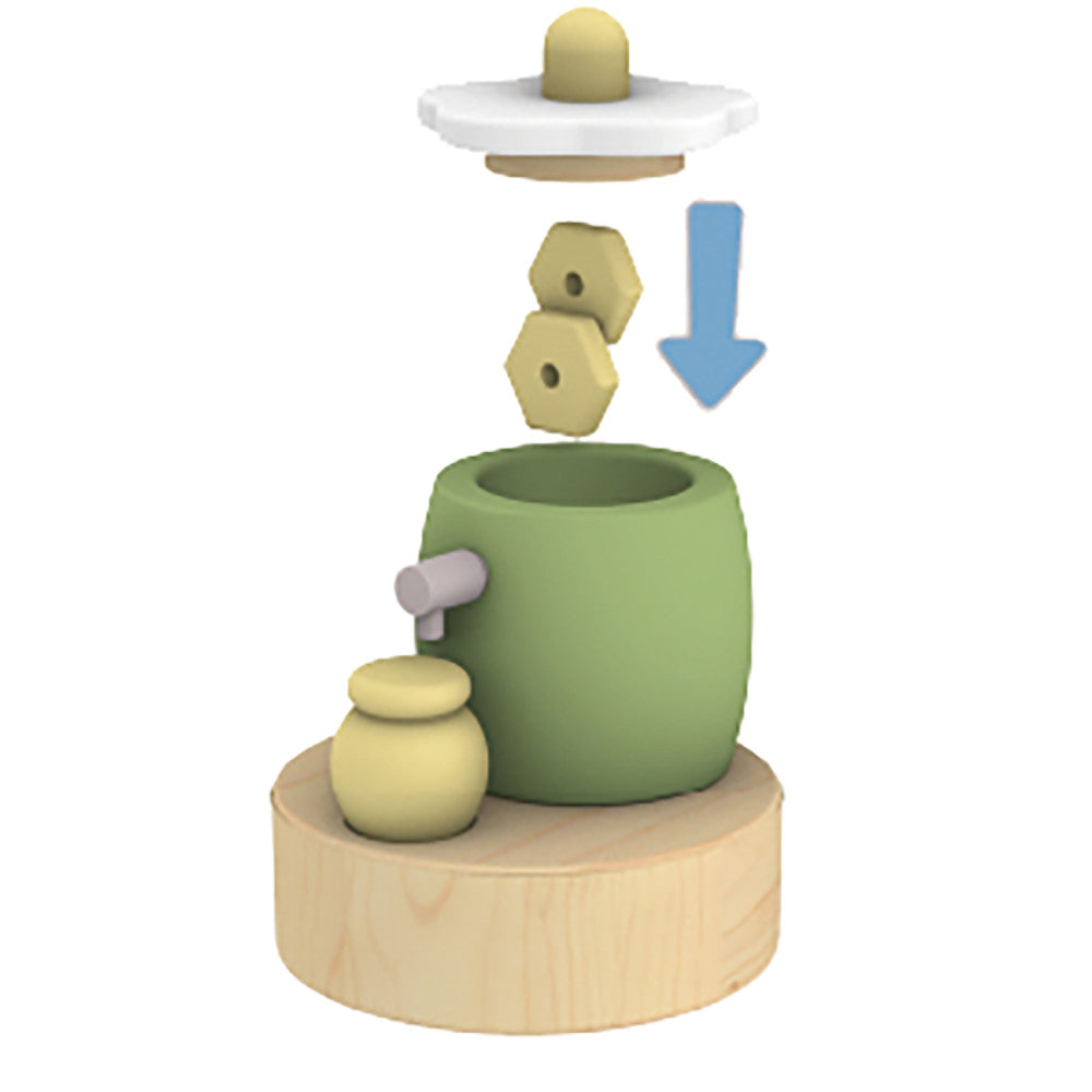 Hape 10pc Honey Bees Picnic Wooden Playset – Nature Exploration - Image 4