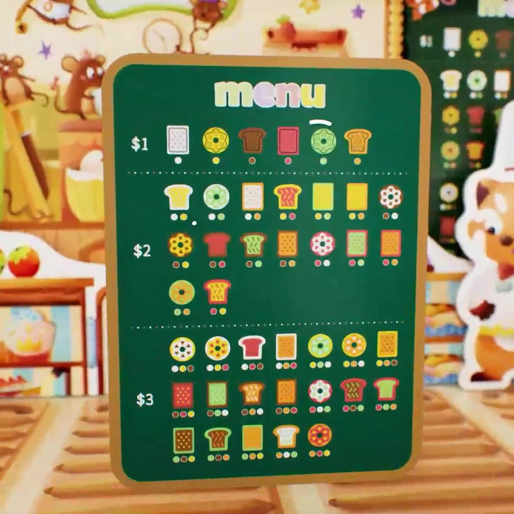 Hape Tasty Treats Raccoon Bakery Skills Board Game - Image 5