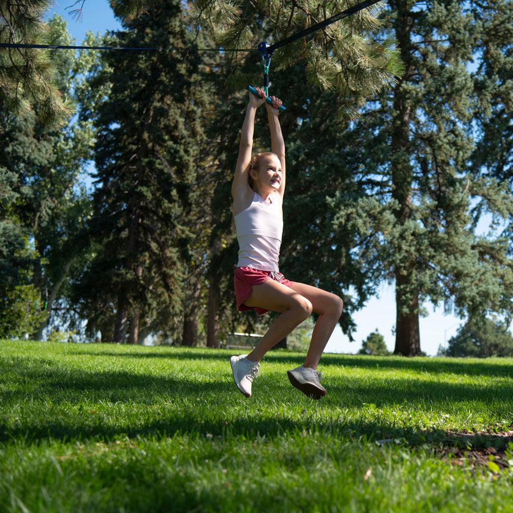 Treslines Roller Adventure Line 36 ft - Zipline with Grip Bar Handle - Image 5