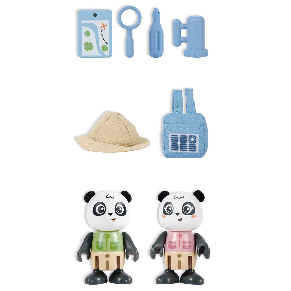 Alternative view of Hape Green Planet Explorers Panda Play Adventure Set