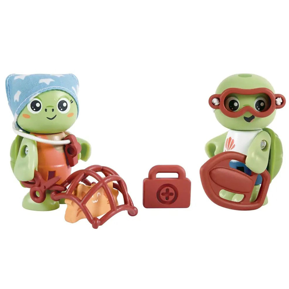 Hape Kayl & Wai Sea Rescue Adventure Playset - Turtle Figurines